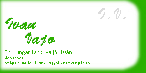 ivan vajo business card